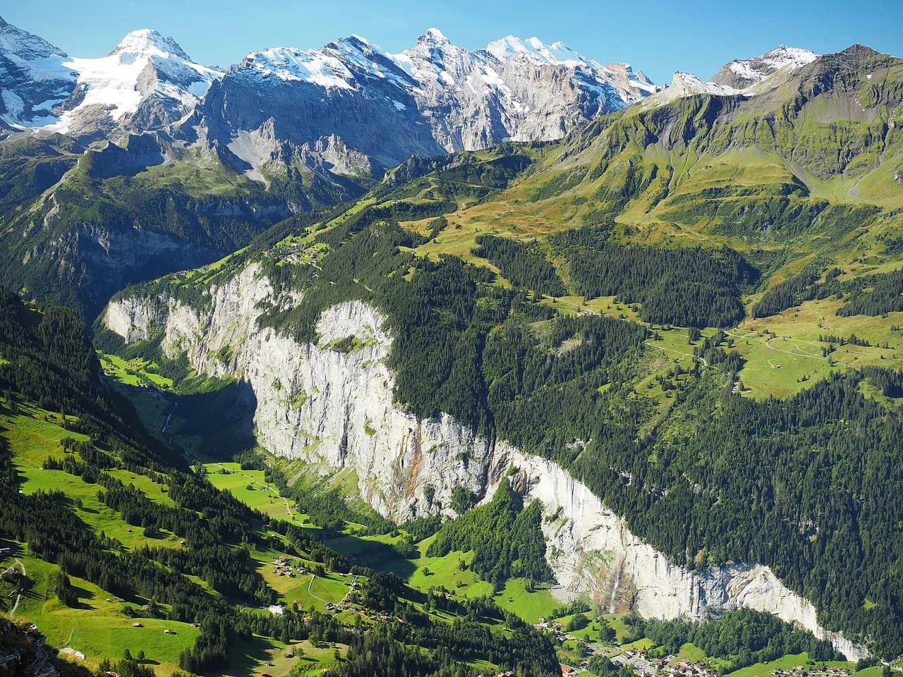 Wengen to Lauterbrunnen Hike: Route, Descent and Train Back