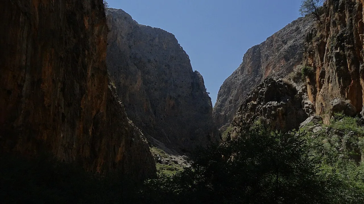 Inside Aradena gorge, Crete
