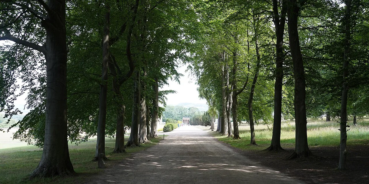 The lake walk at Chatsworth House, Derbyshire, Peak District