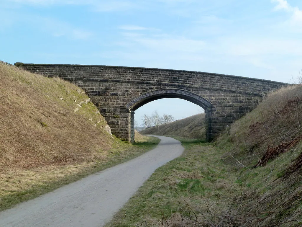 Bridge over the High Peak Trail - geograph.org.uk, Peak District