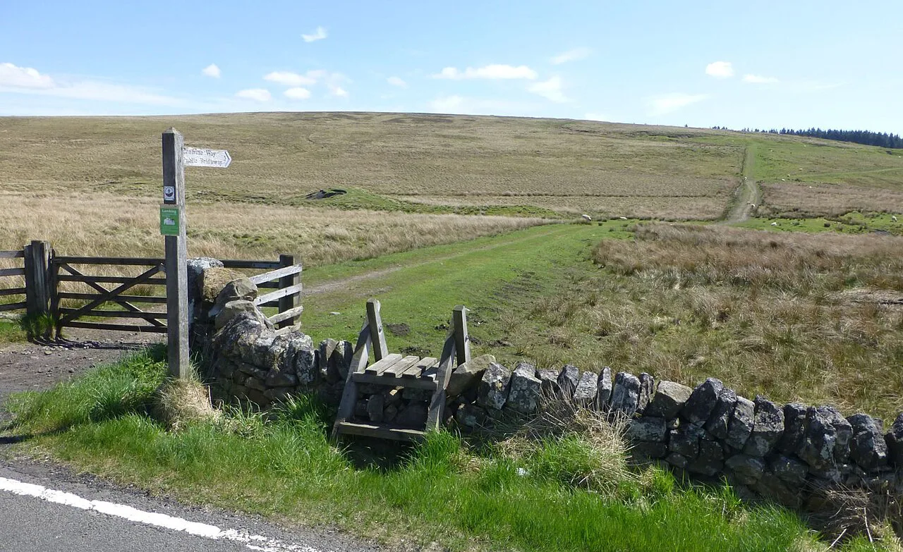 Pennine Way heads over the moors - geograph.org.uk, Northumberland