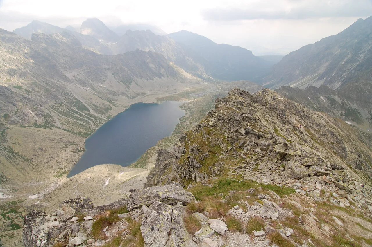 Veľké Hincovo pleso lake in High Tatras as seen from Kôprovský štít - panoramio