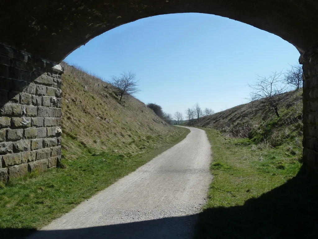 Cutting and bridge on the High Peak Trail - geograph.org.uk, Peak District