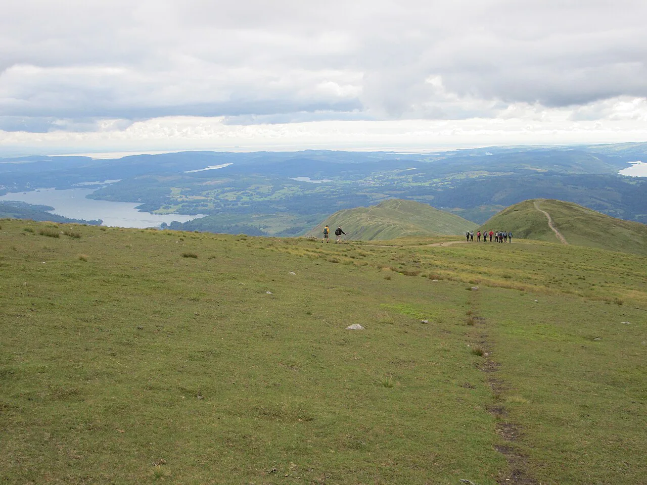 Walkers on the Fairfield Horseshoe - geograph.org.uk, Lake District