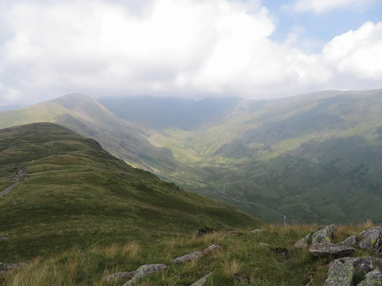 View of the Fairfield Horseshoe from Rydal Fell - geograph.org.uk, Lake District