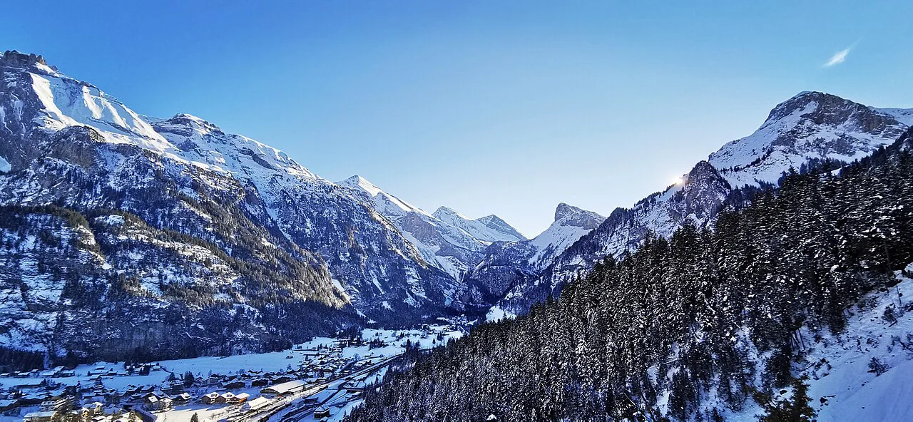 Kandersteg before sunset