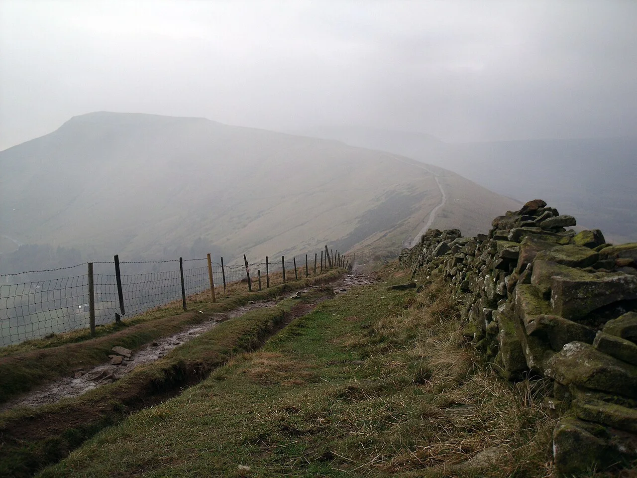 The Great Ridge Path - geograph.org.uk, Peak District