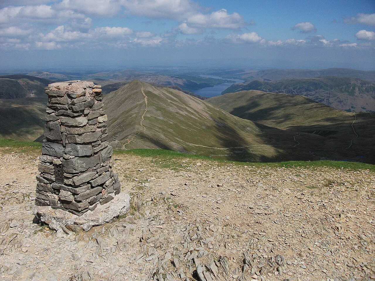 Helvellyn Summit Triangulation Pillar - geograph.org.uk, Lake District