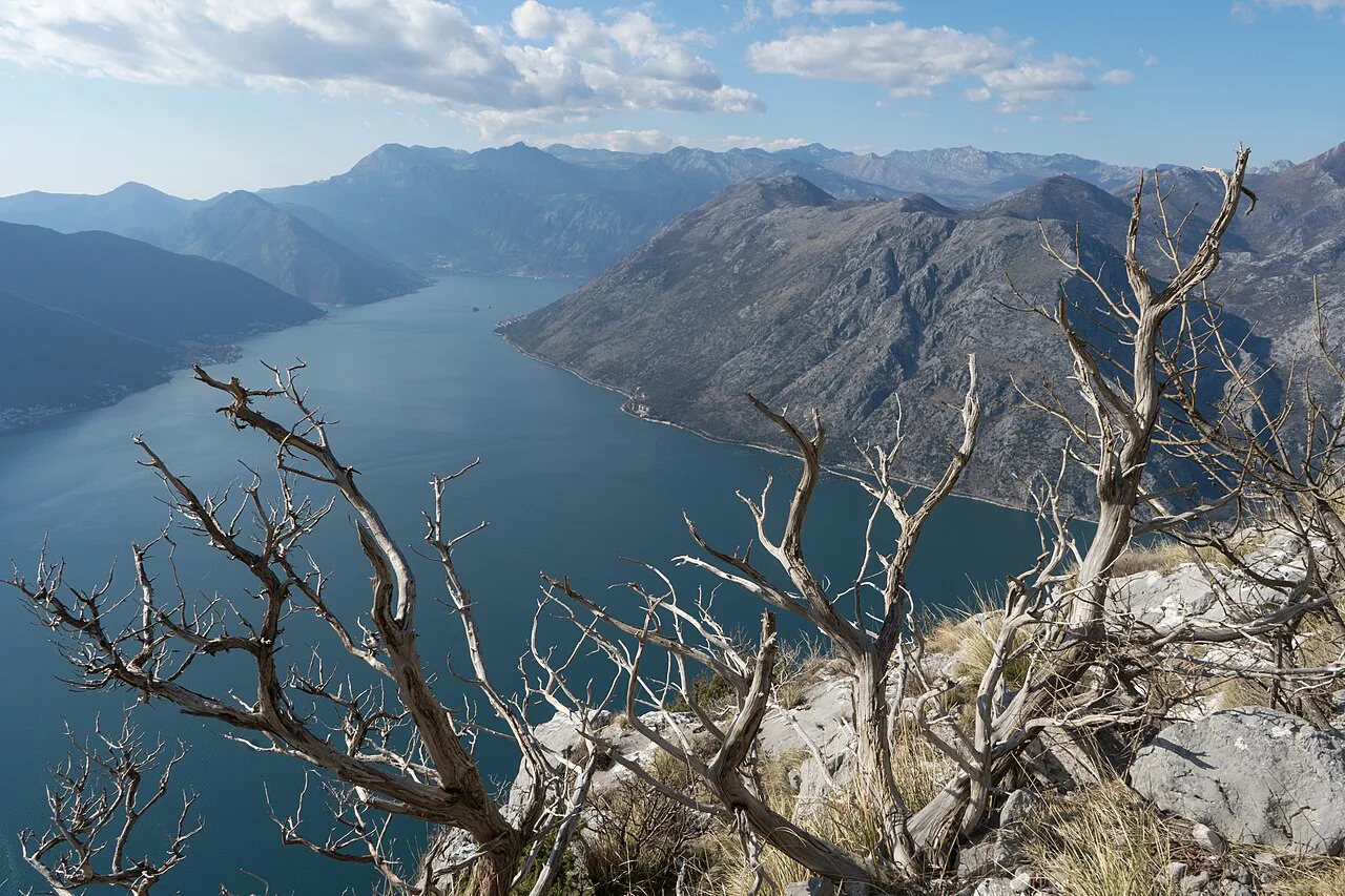 A view from hiking trail from Sveti Stasije to Mali Zalazi, Kotor