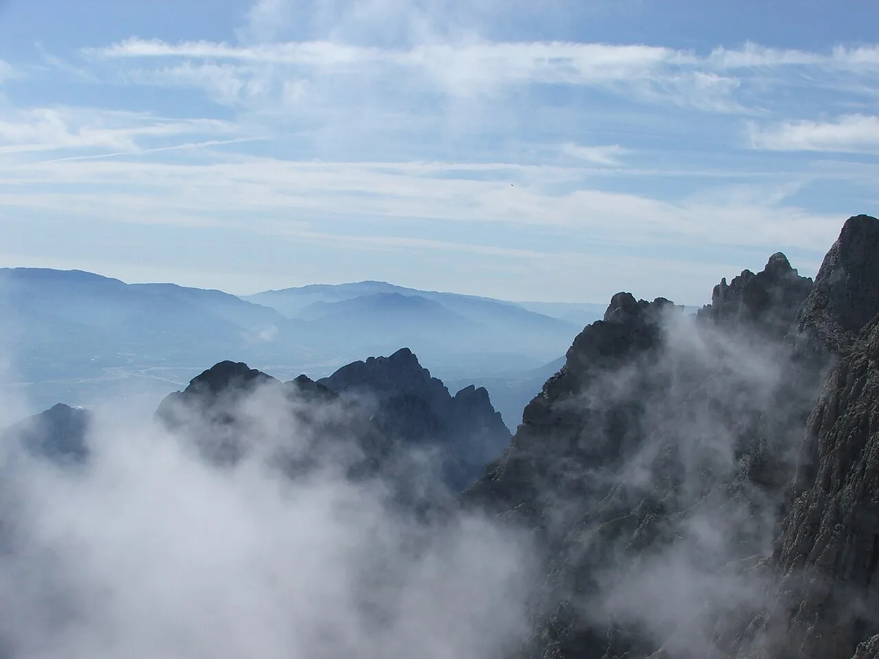 Blick auf Belluno, Dolomites