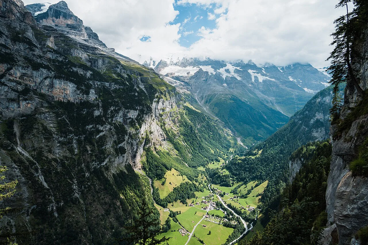 Lauterbrunnen view from Mürren