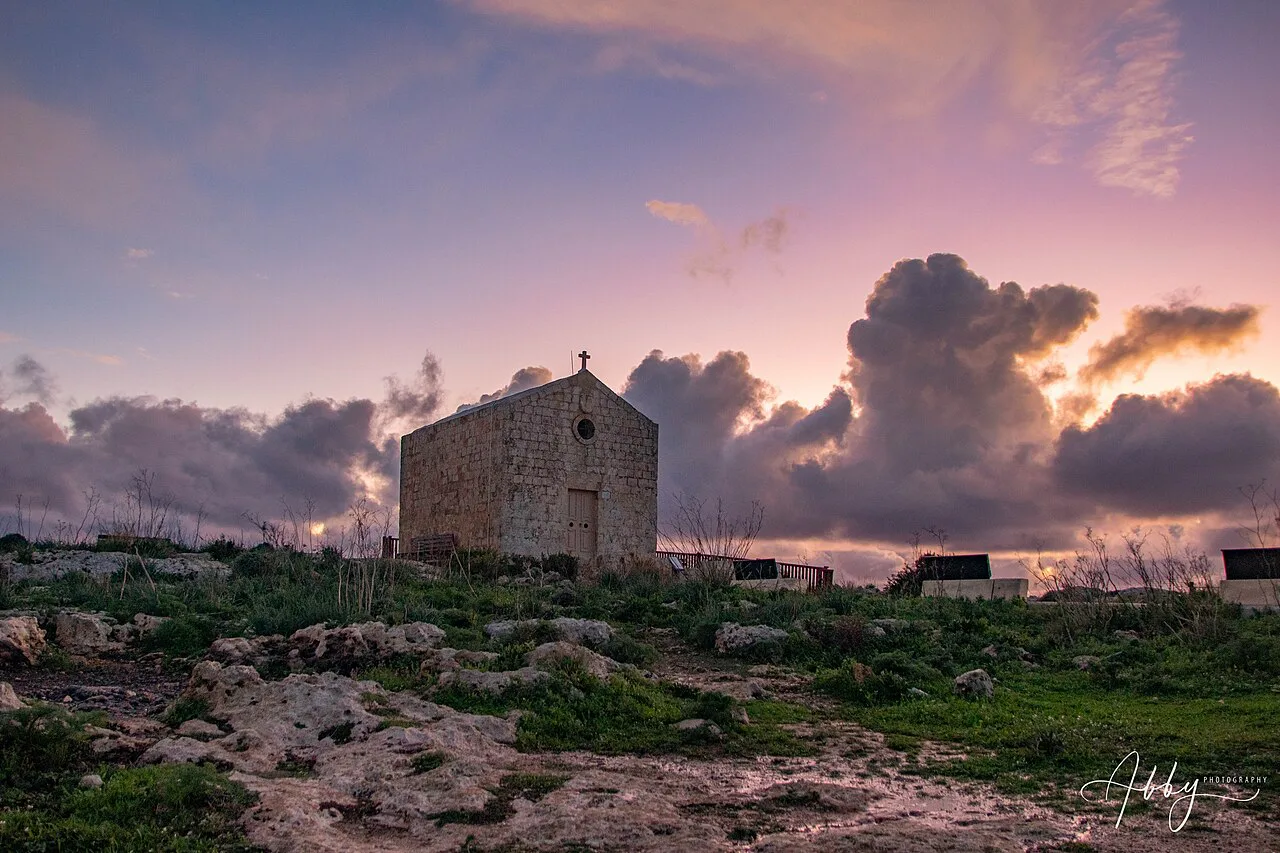 Sunset in Dingli, Malta