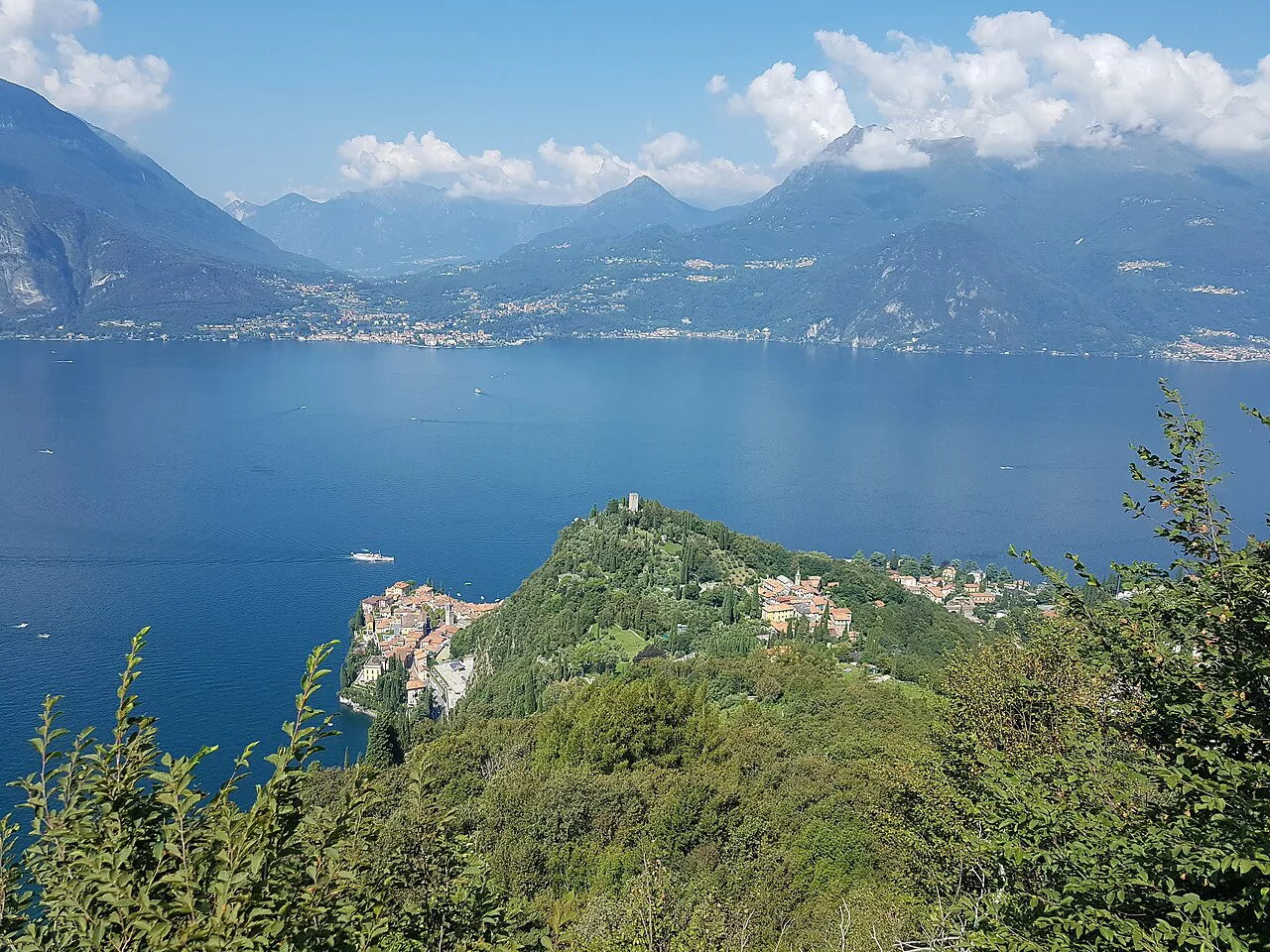 Panorama monte fopp perledo como lake, Lake Como