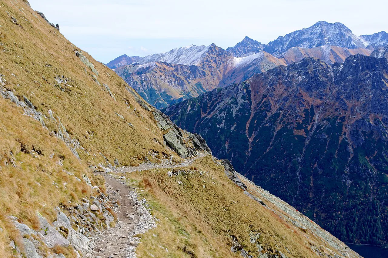 Szlak ze Szpiglasowej Przełęczy nad Morskie Oko w Tatrach, Tatra Mountains