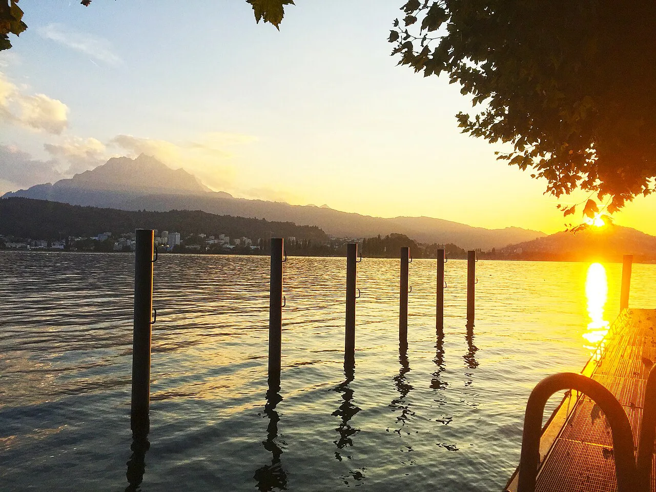 Mount Pilatus from Seeburg, Lucerne