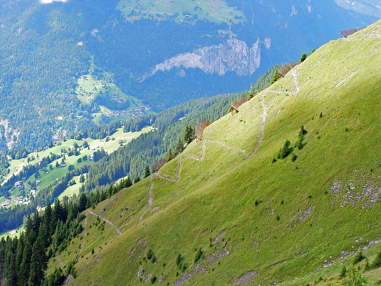 MännlichenBlickvonoben, Lauterbrunnen