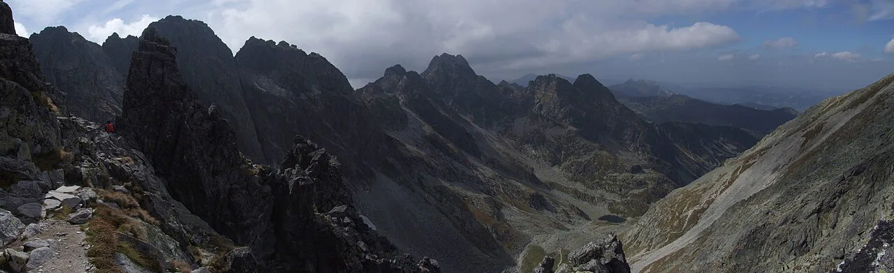Orla Perć-panorama, Tatra Mountains