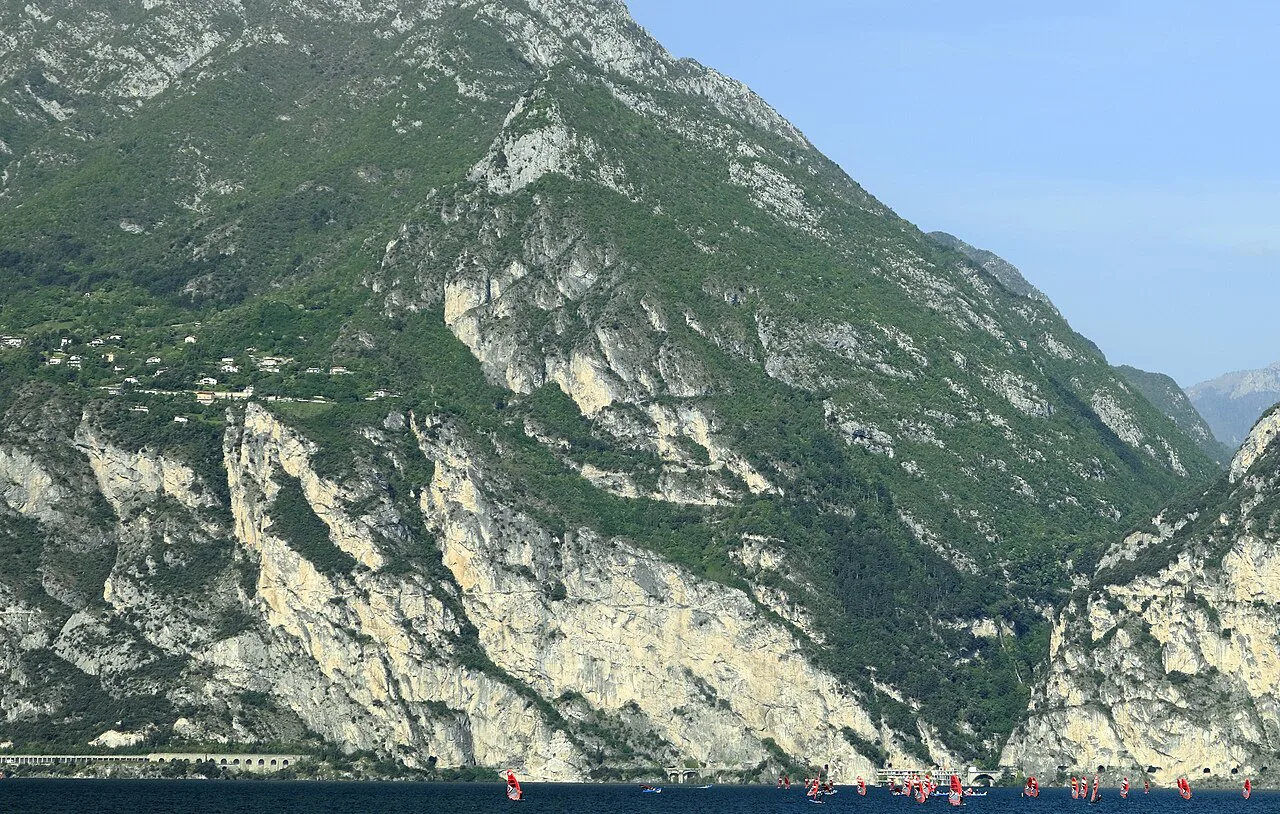 Pregasina, Nodice, Ponale road and valley, Lake Garda - Gardasee, Ledrotal (cropped)