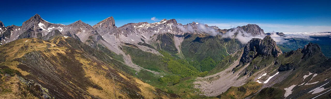 Spring Pyrenees panorama