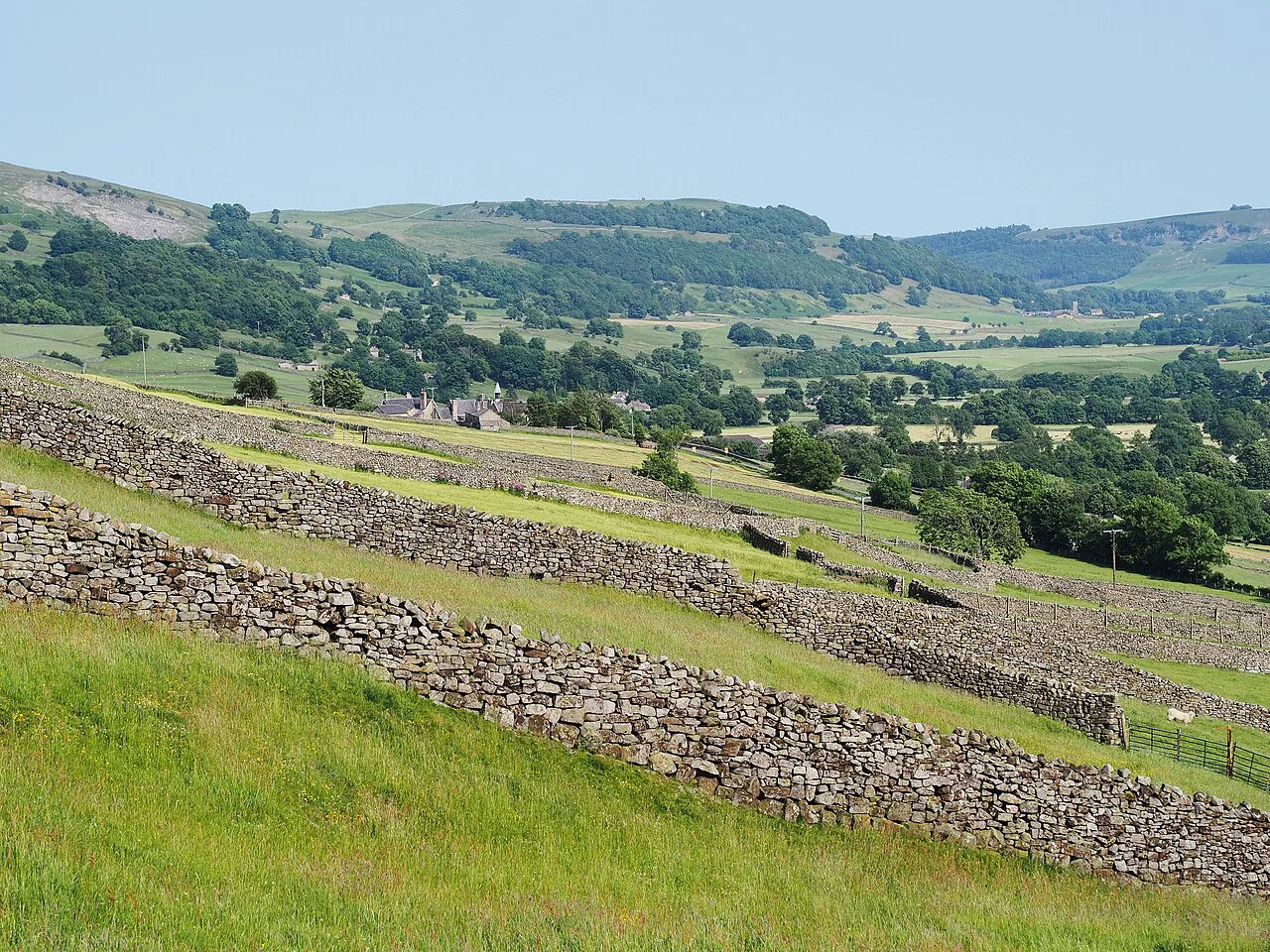 Reeth from west, Yorkshire Dales