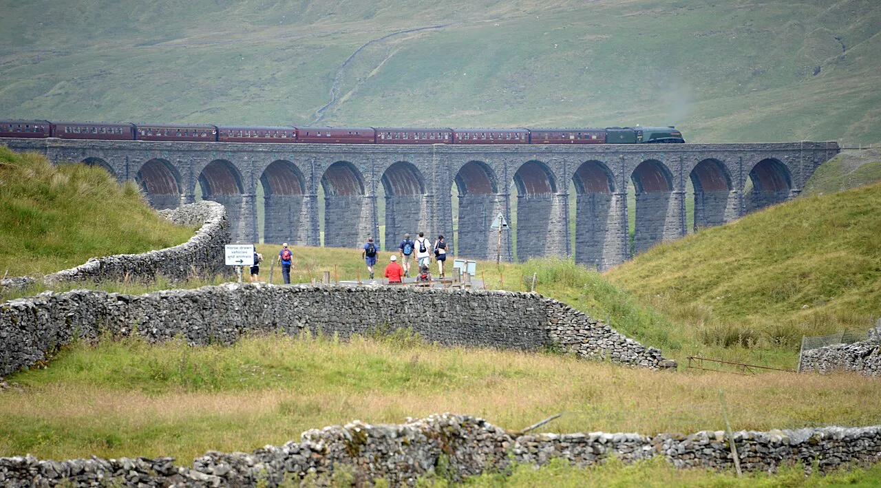 The Cumbrian Mountain Express At Ribblehead, Yorkshire Dales