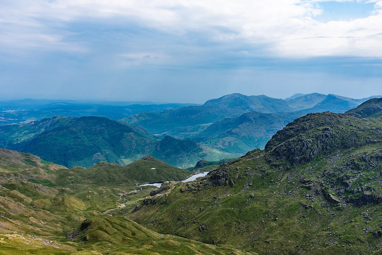 Mountain View over the Central Fells, Lake District – June