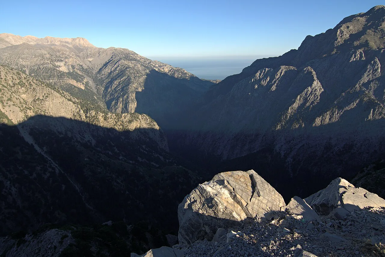 Samaria Gorge from Kallergi Refugio, Crete