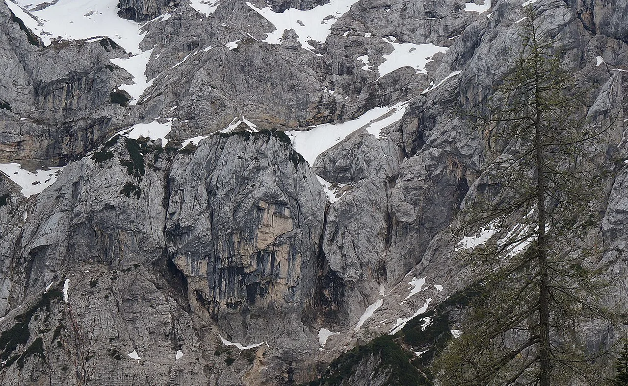 Steinernes Mädchengesicht, Kranjska Gora, Slowenien, Julian Alps