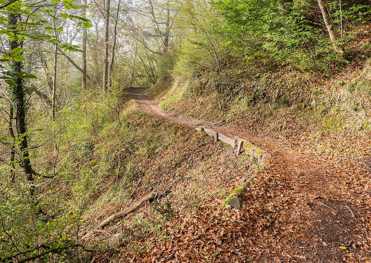 Hiking path in Tolmin, Slovenia