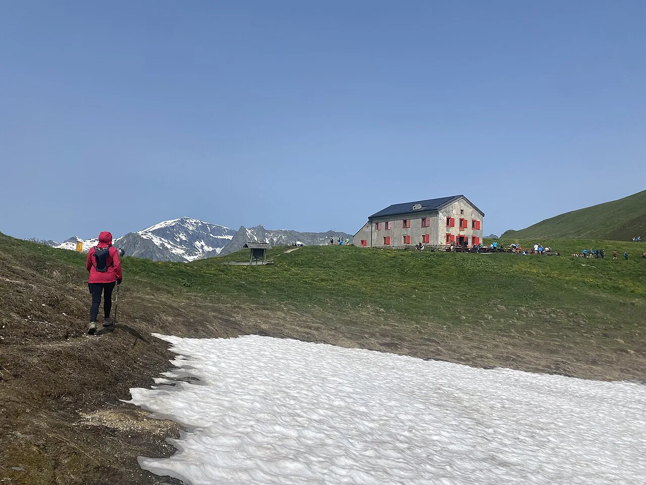 Refuge du Col de Balme from col du balme, Switzerland