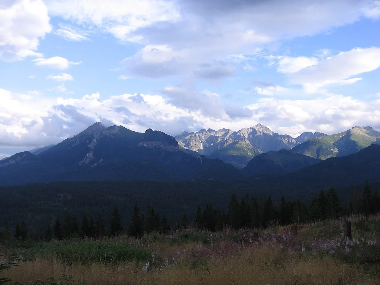 Tatra mountains view from glodowka