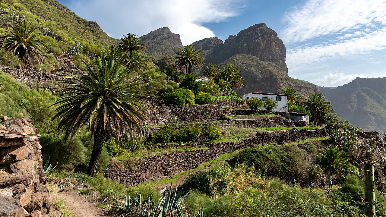 View on the hike from Santiago del Teide to Masca, Tenerife, Spain