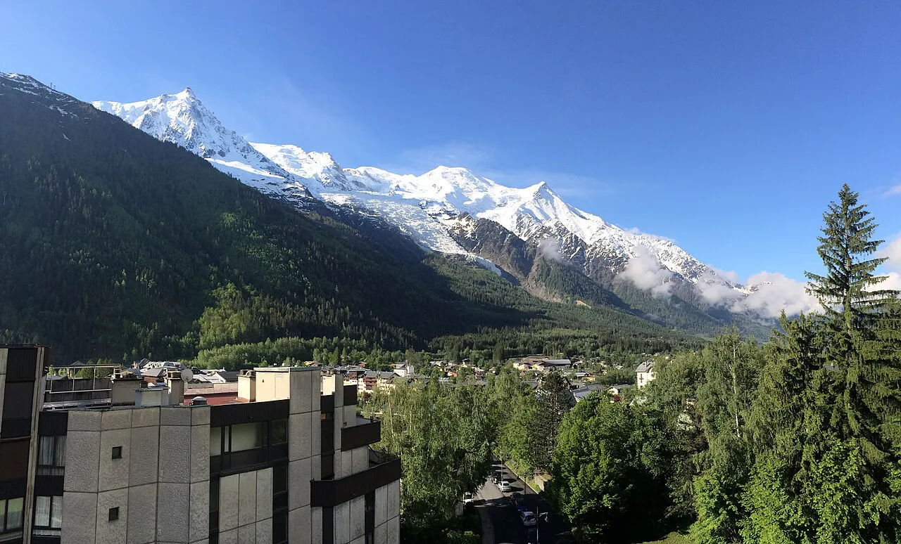Mont Blanc from Chamonix - panoramio