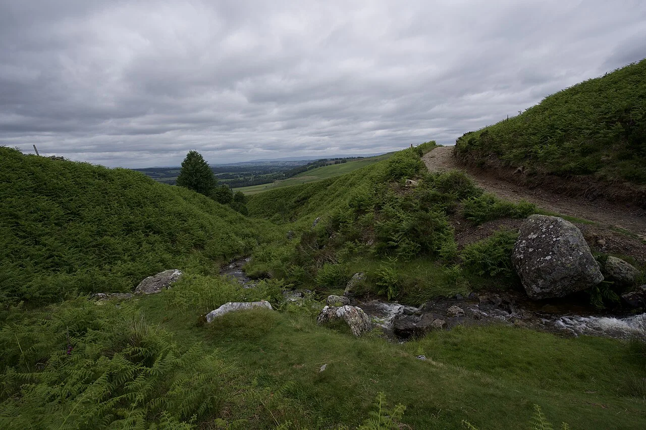 View of the descent from Barton Fell, Lake District